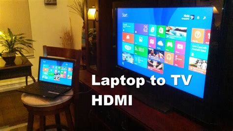 how to hook up tv to laptop hdmi